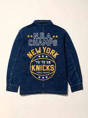 Limited Edition NY Knicks Championship Studio Jacket - Tidewater Wash