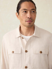 Movement™ Linen Shirt Jacket - Dorset Sand