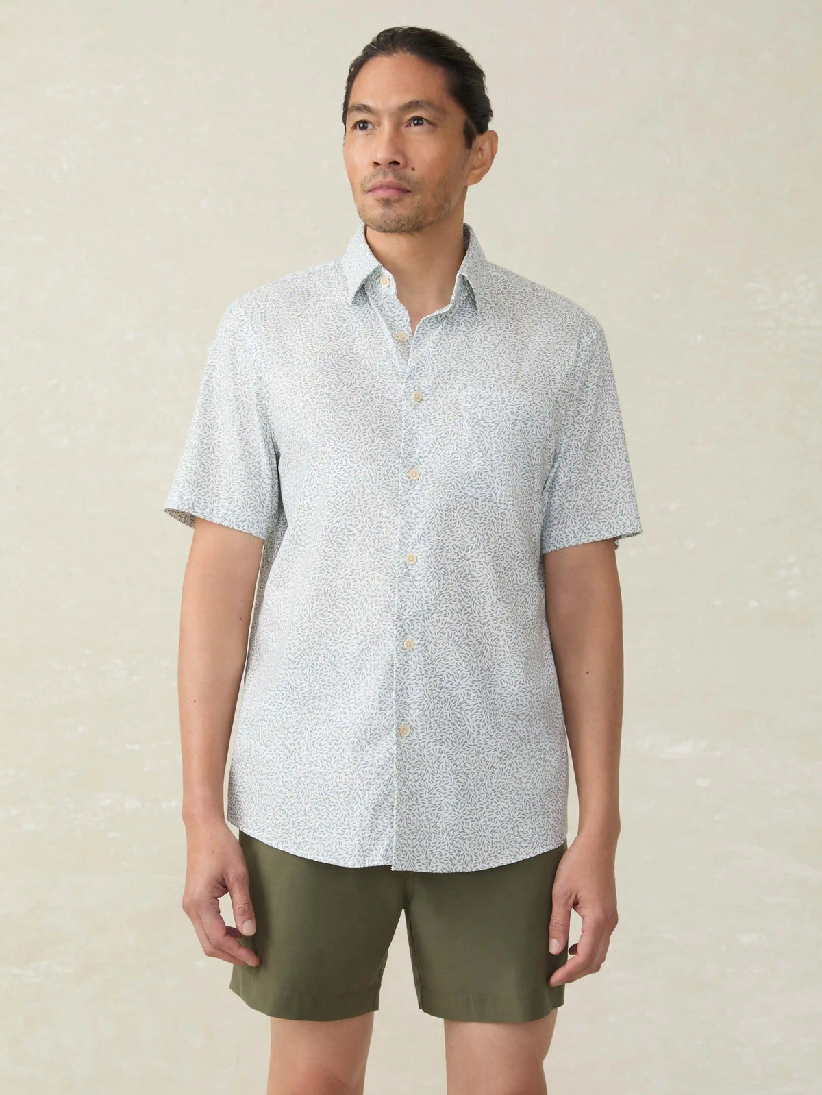 Short-Sleeve Movement™ Monterey Shirt - Sage Grove Foliage
