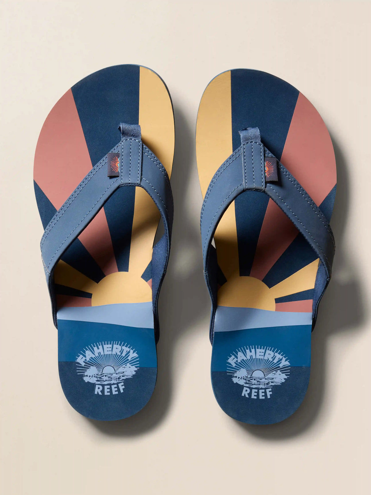 Faherty X REEF Unisex Eva Flip Flop - Indigo Sunrise