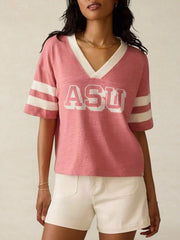 Arizona State University Sunwashed Slub Varsity Tee - Faded Flag Varsity