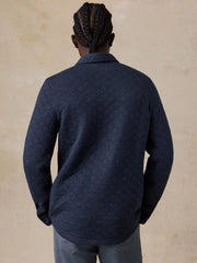 Epic Quilted Fleece CPO - Navy Melange