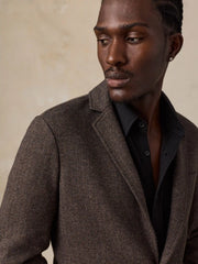 Inlet Knit Tweed Blazer - Woodland Herringbone