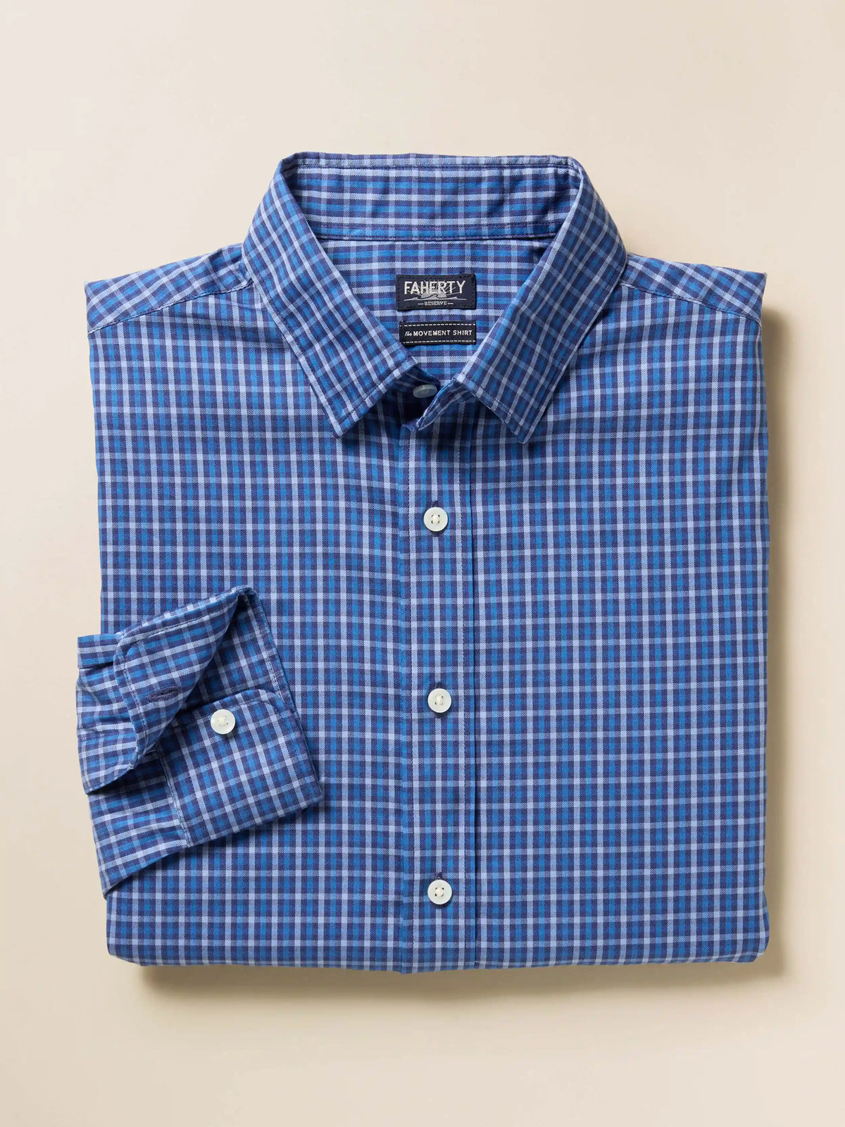 The Movement™ Shirt - Navy Feather Gingham
