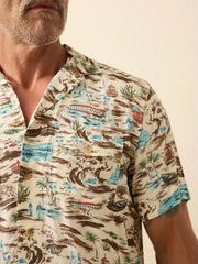 Short-Sleeve Bali Camp Shirt - Nazare Shore