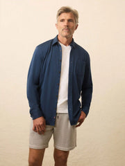 Coastline Knit Shirt - Blue Nights