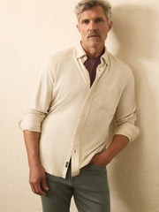 Coastline Knit Shirt - Oatmeal Twill