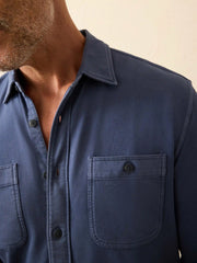 Field Knit Shirt - Blue Nights