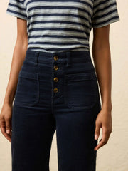 Stretch Terry Cord Patch Pocket Pant - Abyss Navy