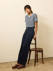 Stretch Terry Cord Patch Pocket Pant - Abyss Navy