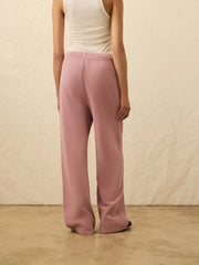 High Standard Fleece Wide Leg Sweatpant - Nostalgia Rose
