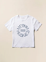 University of Connecticut Sunwashed Regenerative Tee - White