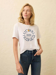 University of Connecticut Sunwashed Regenerative Tee - White