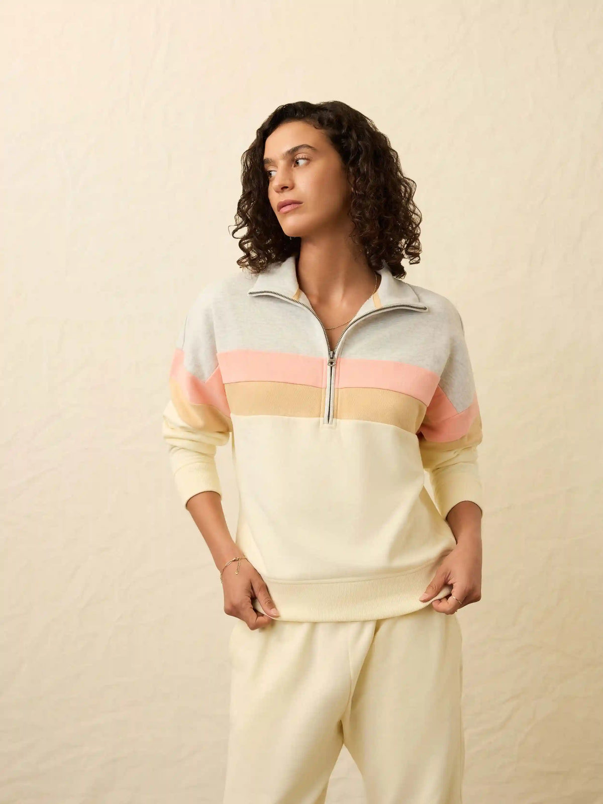 High Standard Fleece Quarter Zip - Golden Horizon