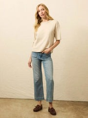 Hemp Blend Vintage Tee - Natural