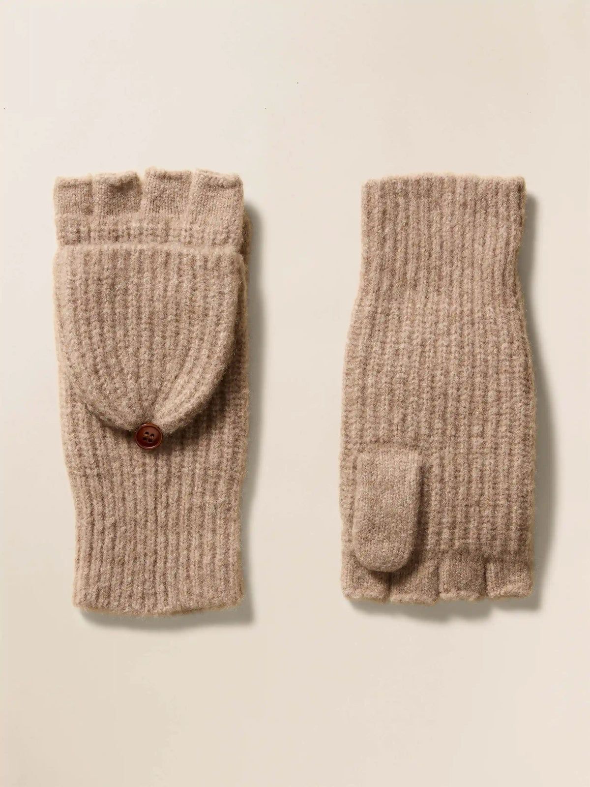 Alpaca Cozy Pop Top Mitten - Toffee