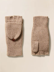 Alpaca Cozy Pop Top Mitten - Toffee