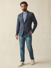 Inlet Knit Blazer (Short) - Deep Navy Melange