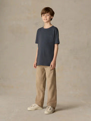 Big Kids Sunwashed Regenerative Pocket Tee - Dune Navy