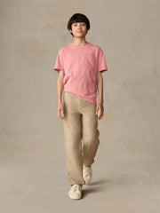 Big Kids Sunwashed Regenerative Pocket Tee - Faded Flag