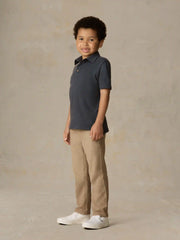 Little Kids Sunwashed T-Shirt Polo - Dune Navy