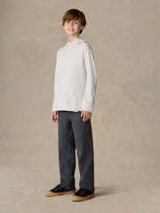 Big Kids Sunwashed Organic Hoodie - Light Grey Heather