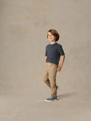 Little Kids Sunwashed Regenerative Pocket Tee - Dune Navy