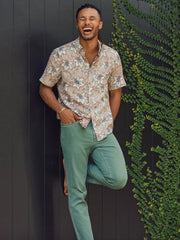 Short-Sleeve Breeze Shirt - Cloud Rust Lotus