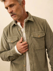 Stretch Terry Corduroy Workshirt - Light Pine