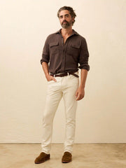 Stretch Terry 5-Pocket Pant - Egret