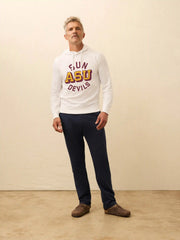 Arizona State University Sunwashed Slub Hoodie - White