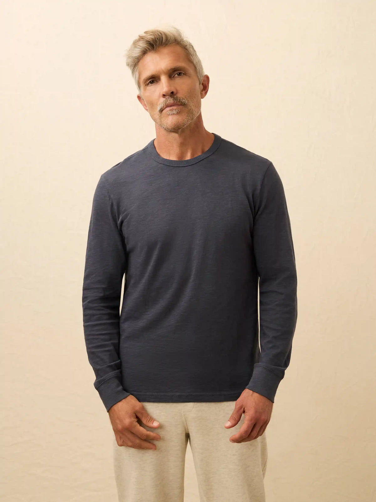 Long-Sleeve Sunwashed Tee - Dune Navy