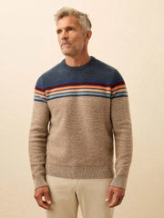 Donegal Crew Sweater - Twilight Sky Ombre