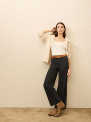 Stretch Terry Sailor Trouser - Onyx Black