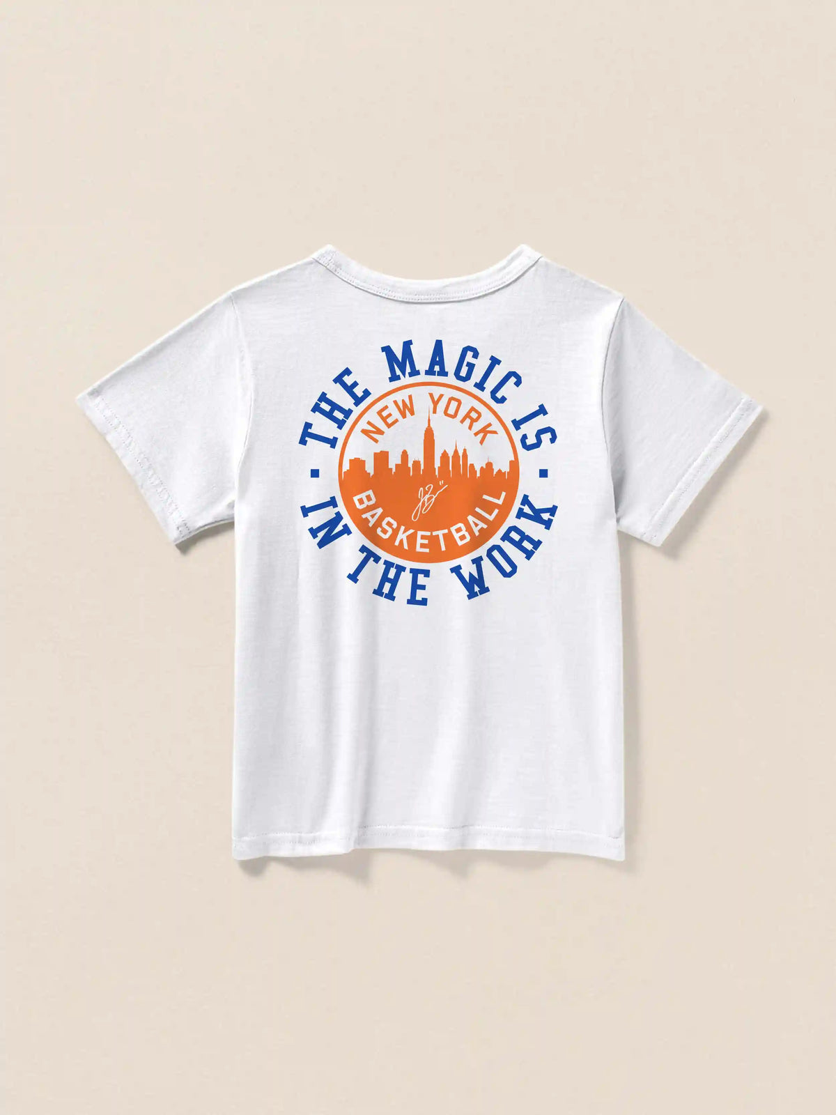 Jalen Brunson Kids Sunwashed Tee - White