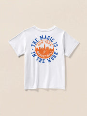 Jalen Brunson Kids Sunwashed Tee - White