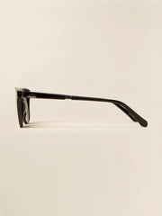 August Sunglasses - Black Solid Gray