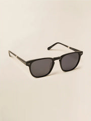 August Sunglasses - Black Solid Gray