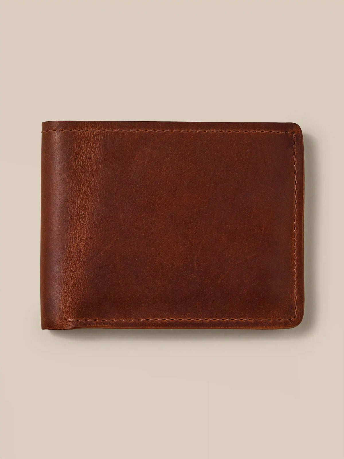 Leather Bi-Fold Wallet - English Tan