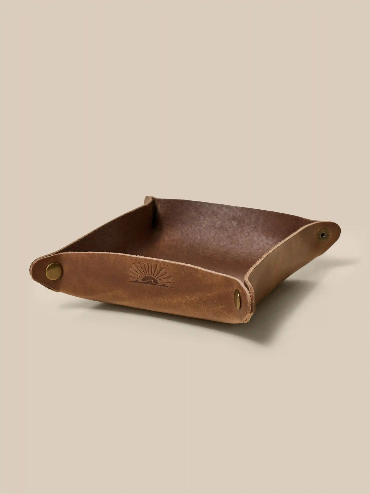 Leather Valet Tray - Natural
