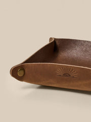 Leather Valet Tray - Natural