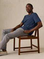 Stretch Terry 5-Pocket Pant - Steel Grey