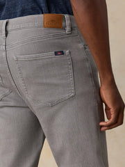 Stretch Terry 5-Pocket Athletic Fit Pant - Steel Grey