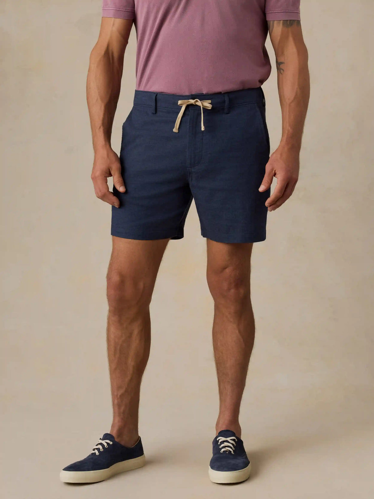 Movement™ Linen Short - Deep Sea Navy