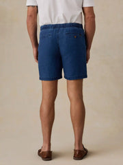 Essential Linen Short (6.5") - Island Indigo Wash