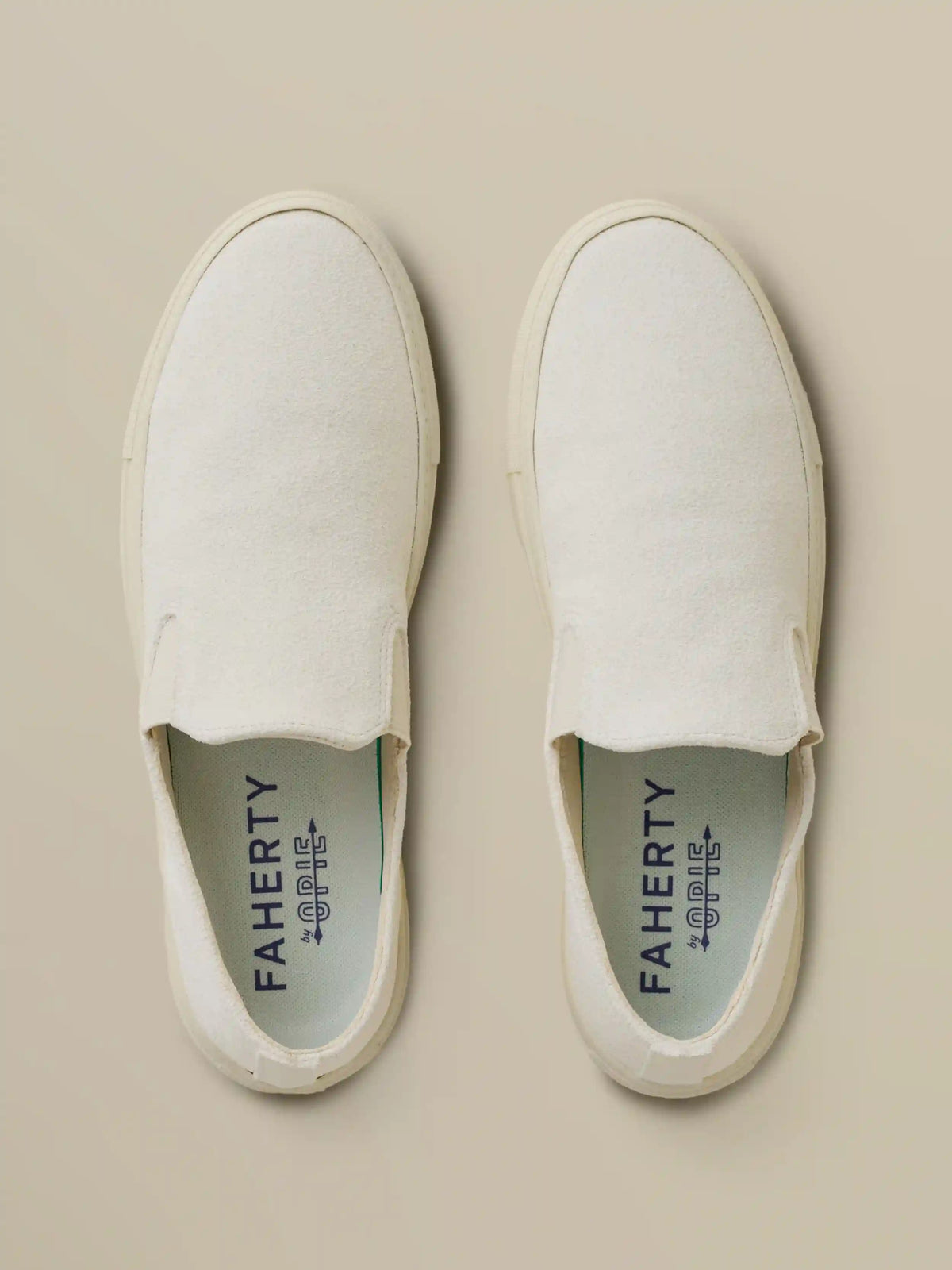 Faherty X Opie Way Slip On Sneaker - Off White