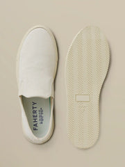 Faherty X Opie Way Slip On Sneaker - Off White