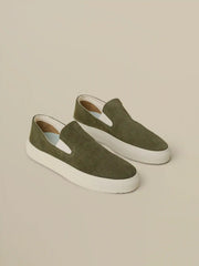 Faherty X Opie Way Slip On Sneaker - Olive