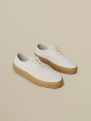 Faherty X Opie Way Deck Sneaker - Off White