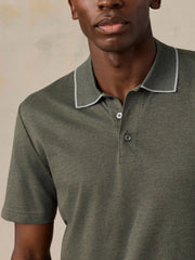 Short-Sleeve Movement™ Pique Polo - Tropics Olive Melange